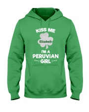 Kiss Me I'm A Peruvian Girl Custom Name Hooded Sweatshirt tile