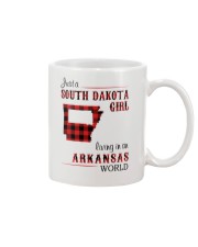 SOUTH DAKOTA GIRL LIVING IN ARKANSAS WORLD Mug tile