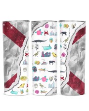Alabama Flag And Symbols 20oz Glitter Tumbler aos-glitter-tumbler-straight-shape-20oz-lifestyle-front-10
