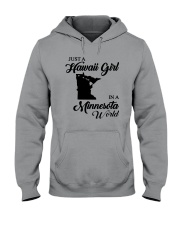 JUST A HAWAII GIRL IN A MINNESOTA WORLD Hooded Sweatshirt thumbnail
