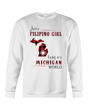 FILIPINO GIRL LIVING IN MICHIGAN WORLD Crewneck Sweatshirt tile