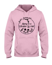JUST A JERSEY GIRL LIVING IN A FLORIDA WORLD Hooded Sweatshirt thumbnail