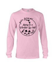 JUST A JERSEY GIRL LIVING IN A FLORIDA WORLD Long Sleeve Tee thumbnail