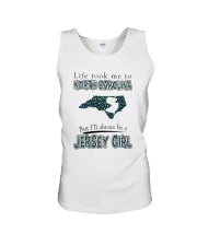 JERSEY GIRL LIFE TOOK TO NORTH CAROLINA Unisex Tank tile