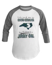 JERSEY GIRL LIFE TOOK TO NORTH CAROLINA Baseball Tee tile