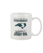 JERSEY GIRL LIFE TOOK TO NORTH CAROLINA Mug tile