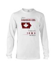 CANADIAN GIRL LIVING IN IOWA WORLD Long Sleeve Tee thumbnail