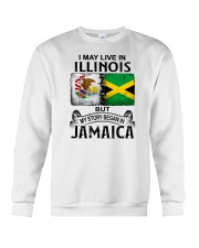 LIVE IN ILLINOIS BEGAN IN JAMAICA Crewneck Sweatshirt thumbnail