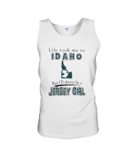 JERSEY GIRL LIFE TOOK TO IDAHO Unisex Tank tile