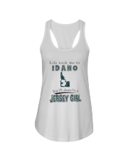 JERSEY GIRL LIFE TOOK TO IDAHO Ladies Flowy Tank tile
