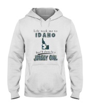 JERSEY GIRL LIFE TOOK TO IDAHO Hooded Sweatshirt tile