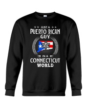 PUERTO RICAN GUY IN CONNECTICUT WORLD BLACK Crewneck Sweatshirt thumbnail