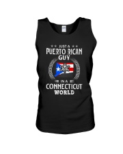 PUERTO RICAN GUY IN CONNECTICUT WORLD BLACK Unisex Tank thumbnail