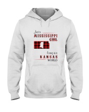 MISSISSIPPI GIRL LIVING IN KANSAS WORLD Hooded Sweatshirt thumbnail