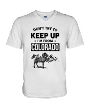 Don't Try To Keep Up I'm From Colorado V-Neck T-Shirt tile