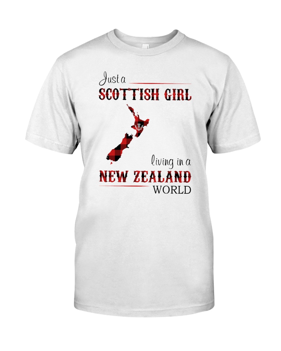 SCOTTISH GIRL LIVING IN NEW ZEALAND WORLD Classic T-Shirt