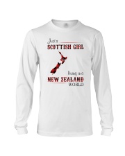 SCOTTISH GIRL LIVING IN NEW ZEALAND WORLD Long Sleeve Tee thumbnail
