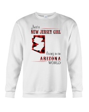 JERSEY GIRL LIVING IN ARIZONA WORLD Crewneck Sweatshirt tile