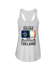 LIVE IN MAINE BEGAN IN IRELAND Ladies Flowy Tank tile