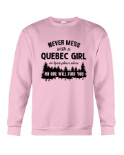 NEVER MESS WITH A QUEBEC GIRL Crewneck Sweatshirt thumbnail