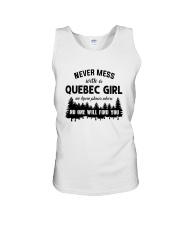 NEVER MESS WITH A QUEBEC GIRL Unisex Tank thumbnail