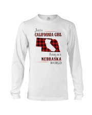 CALIFORNIA GIRL LIVING IN NEBRASKA WORLD Long Sleeve Tee thumbnail