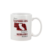 CALIFORNIA GIRL LIVING IN NEBRASKA WORLD Mug thumbnail
