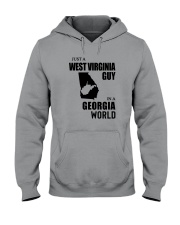 JUST A WEST VIRGINIA GUY IN A GEORGIA WORLD Hooded Sweatshirt thumbnail