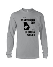 JUST A WEST VIRGINIA GUY IN A GEORGIA WORLD Long Sleeve Tee thumbnail