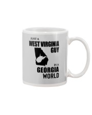 JUST A WEST VIRGINIA GUY IN A GEORGIA WORLD Mug thumbnail