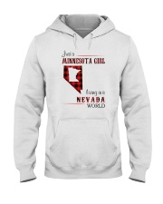 MINNESOTA GIRL LIVING IN NEVADA WORLD Hooded Sweatshirt tile