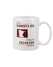 MINNESOTA GIRL LIVING IN COLORADO WORLD Mug tile
