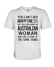 YOU CAN MARRY AN AUSTRALIAN WOMAN V-Neck T-Shirt thumbnail