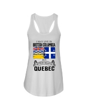 LIVE IN BRITISH COLUMBIA BEGAN IN QUEBEC ROOT Ladies Flowy Tank thumbnail