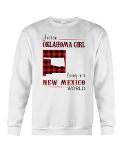 OKLAHOMA GIRL LIVING IN NEW MEXICO WORLD Crewneck Sweatshirt thumbnail