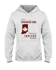 CANADIAN GIRL LIVING IN INDIANA WORLD Hooded Sweatshirt thumbnail
