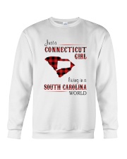 CONNECTICUT GIRL LIVING IN SOUTH CAROLINA WORLD Crewneck Sweatshirt tile
