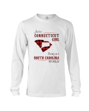 CONNECTICUT GIRL LIVING IN SOUTH CAROLINA WORLD Long Sleeve Tee tile