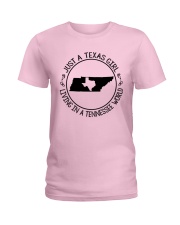 TEXAS GIRL LIVING IN A TENNESSEE WORLD Ladies T-Shirt thumbnail