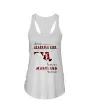 ALABAMA GIRL LIVING IN MARYLAND WORLD Ladies Flowy Tank thumbnail