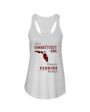 CONNECTICUT GIRL LIVING IN FLORIDA WORLD Ladies Flowy Tank thumbnail
