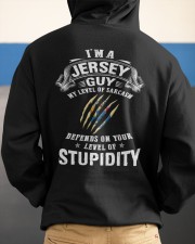 Jersey Guy Your Level Of Stupidity Hooded Sweatshirt apparel-hooded-sweatshirt-lifestyle-back-54
