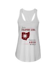 FILIPINO GIRL LIVING IN OHIO WORLD Ladies Flowy Tank tile