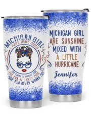 Michigan Girl I Have Three Sides Glitter Tumbler tile