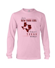 NEW YORK GIRL LIVING IN TEXAS WORLD Long Sleeve Tee thumbnail