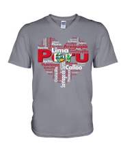 PERU CITY HEART V-Neck T-Shirt thumbnail