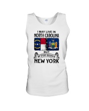 LIVE IN NORTH CAROLINA BEGAN IN NEW YORK Unisex Tank thumbnail