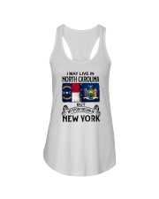 LIVE IN NORTH CAROLINA BEGAN IN NEW YORK Ladies Flowy Tank thumbnail