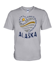 A PIECE OF MY HEART AND SOUL LIVES IN ALASKA V-Neck T-Shirt tile