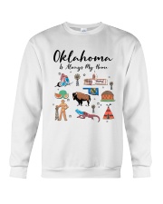 Oklahoma Is Always Home Symbols Crewneck Sweatshirt tile